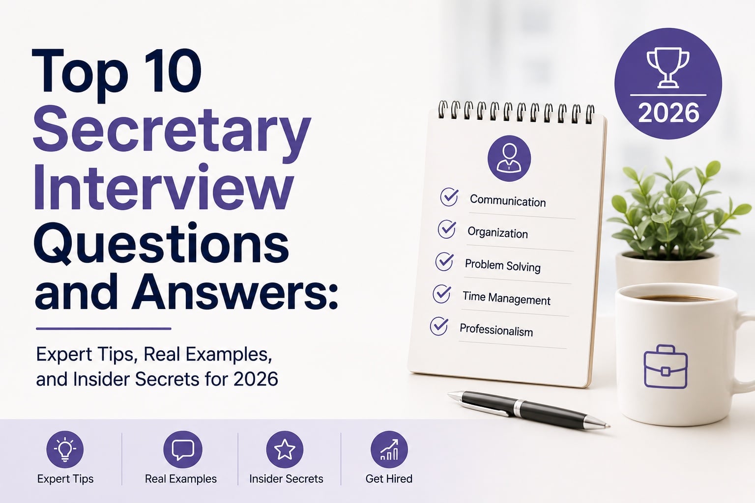 Top 10 Secretary Interview Questions and Answers: Expert Tips, Real ...