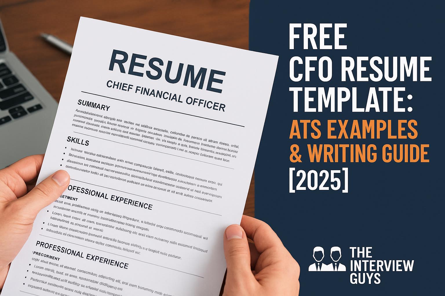 Free CFO Resume Template: ATS Examples & Writing Guide [2025] - The ...
