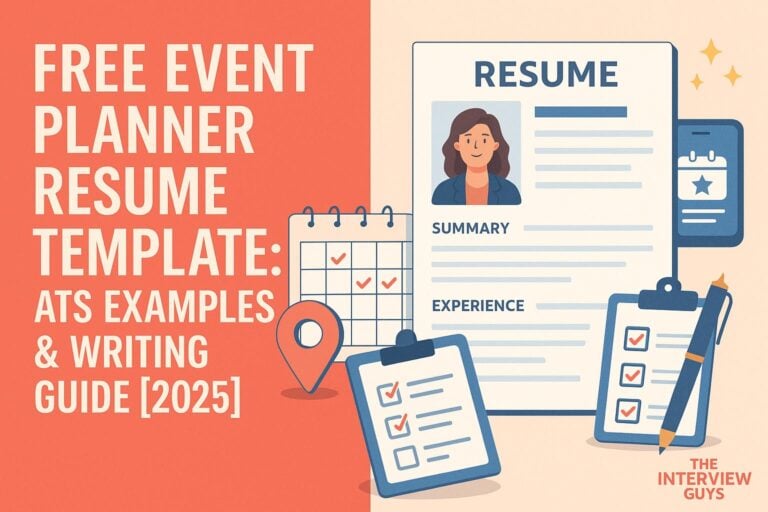 Free Event Planner Resume Template: ATS Examples & Writing Guide [2025]