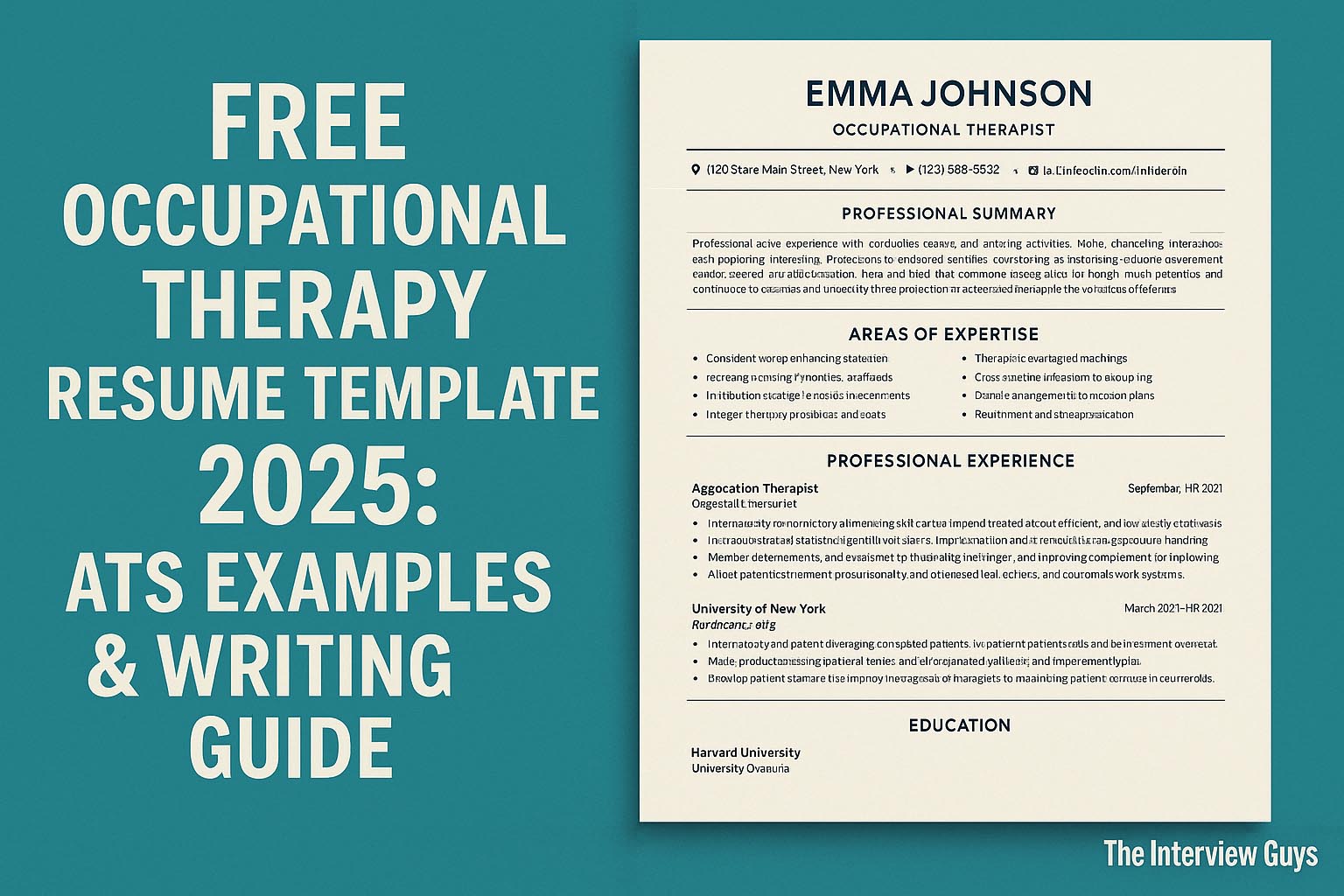 Free Occupational Therapy Resume Template 2025: ATS Examples & Writing ...