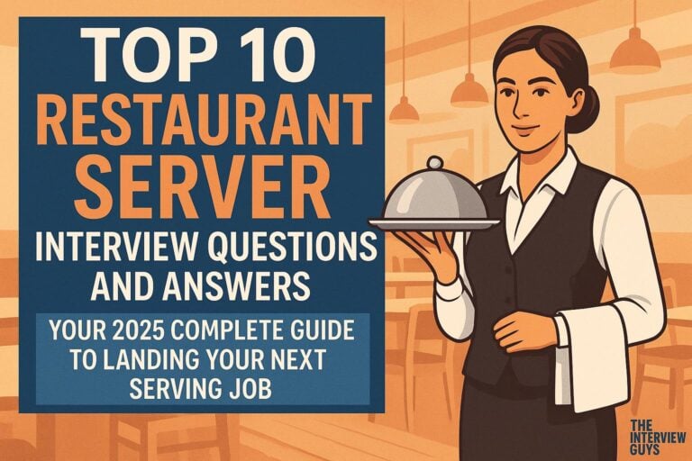 Top 10 Restaurant Server Interview Questions and Answers: Your Complete Guide to Landing Your Next Serving Job