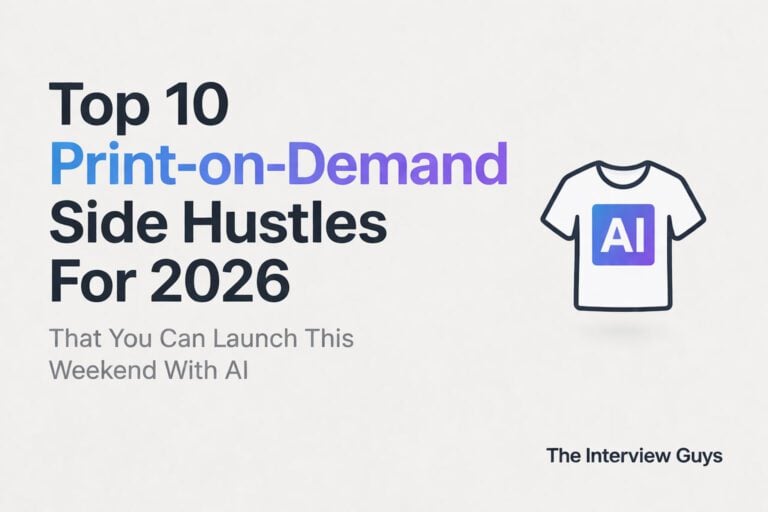 Top 10 Print-on-Demand Side Hustles For 2026 That You Can Launch This Weekend With AI