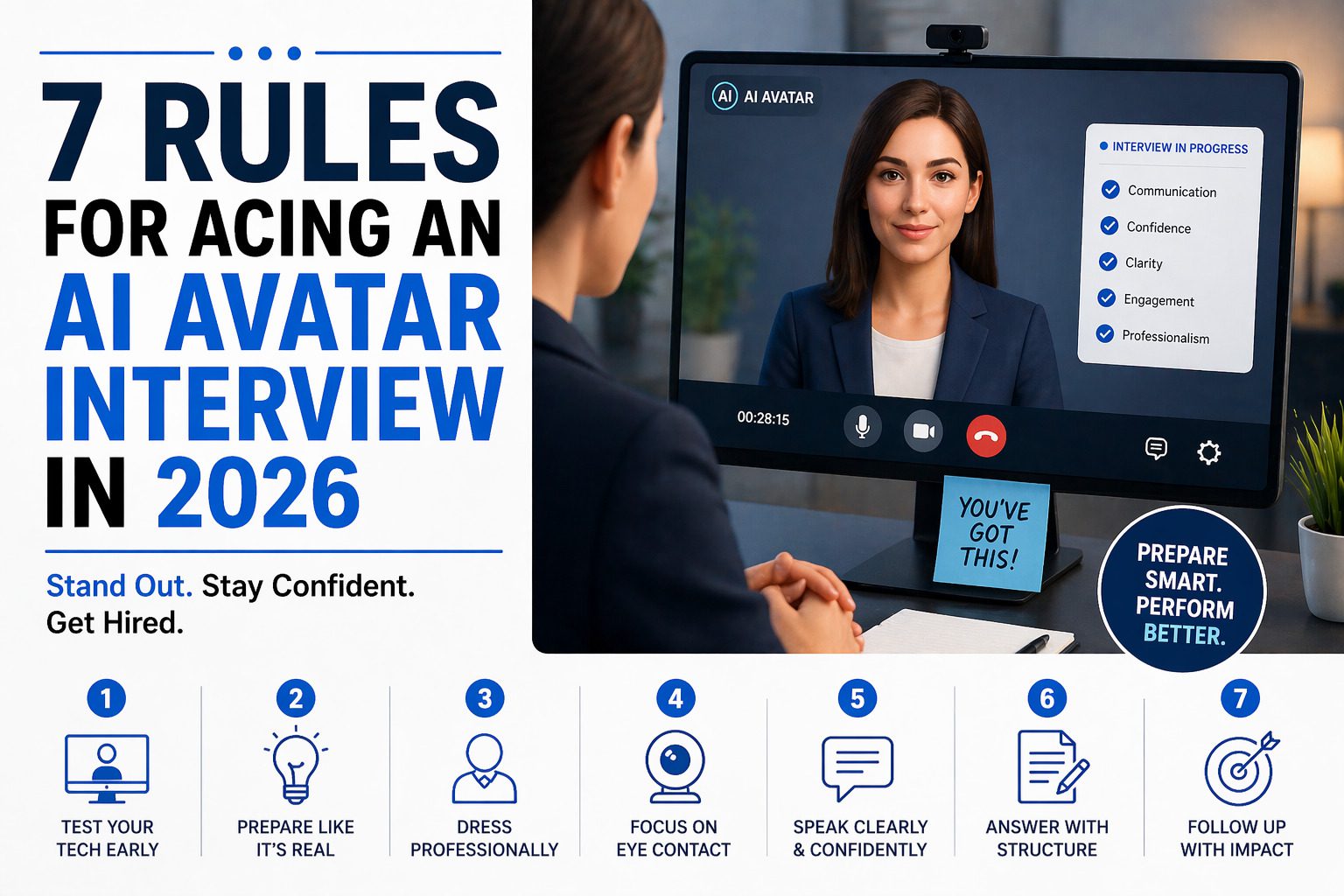 7 Rules for Acing an AI Avatar Interview in 2026 - The Interview Guys
