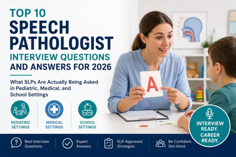 Top 10 Speech Pathologist Interview Questions and Answers for 2026: What SLPs Are Actually Being Asked in Pediatric, Medical, and School Settings