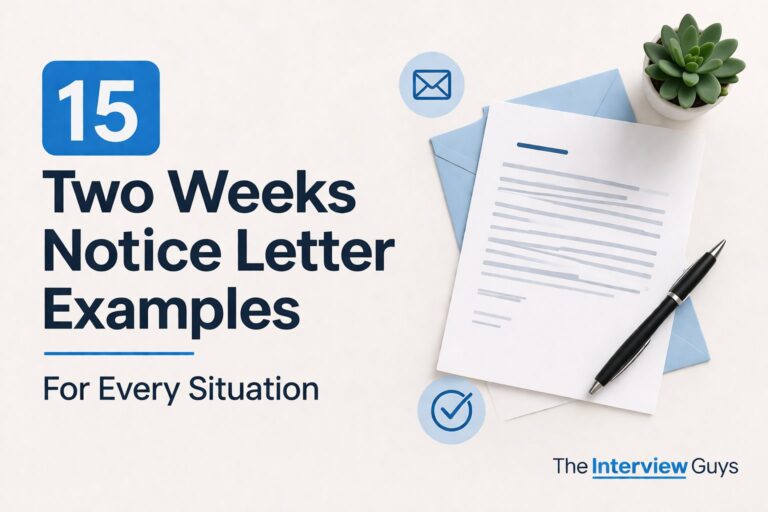 2 Weeks Notice Letter Examples (15 Templates For Every Situation)