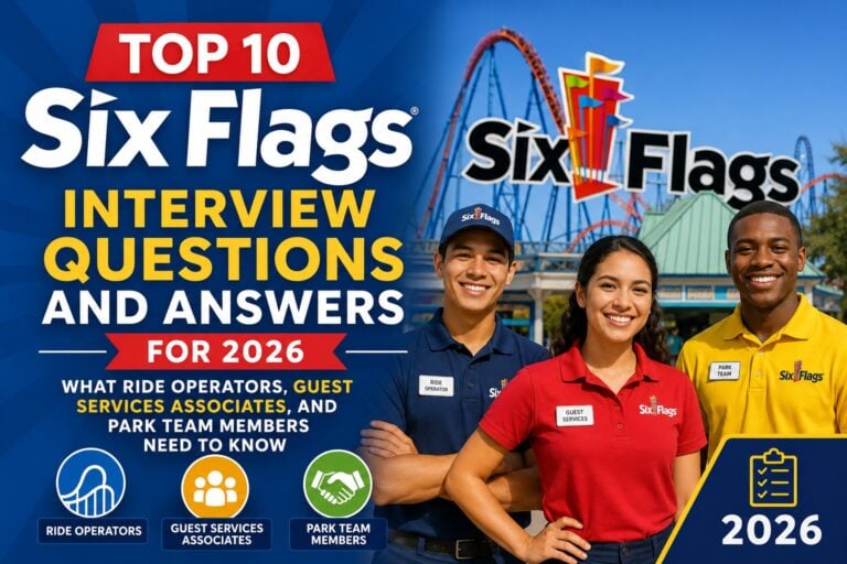 Top 10 Six Flags Interview Questions and Answers for 2026: What Ride Operators, Guest Services Associates, and Park Team Members Need to Know