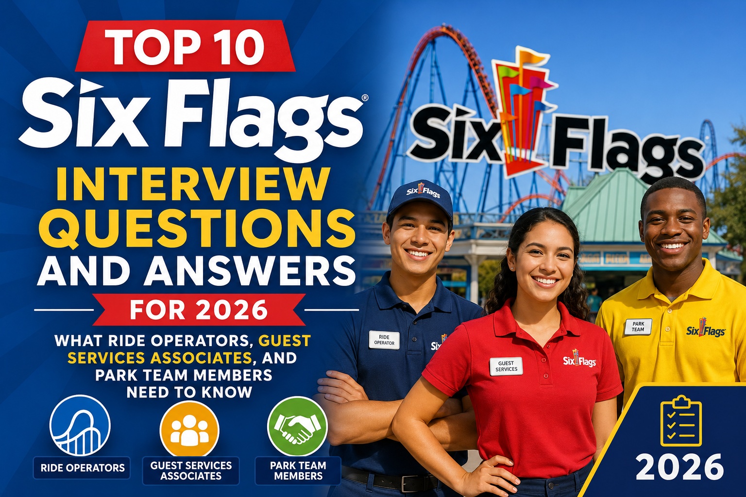 Top 10 Six Flags Interview Questions and Answers for 2026: What Ride ...