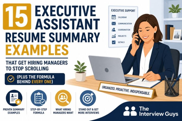 15 Executive Assistant Resume Summary Examples That Get Hiring Managers to Stop Scrolling (Plus the Formula Behind Every One)