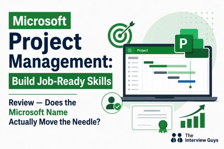Microsoft Project Management: Build Job-Ready Skills Certificate Review — Does the Microsoft Name Actually Move the Needle?