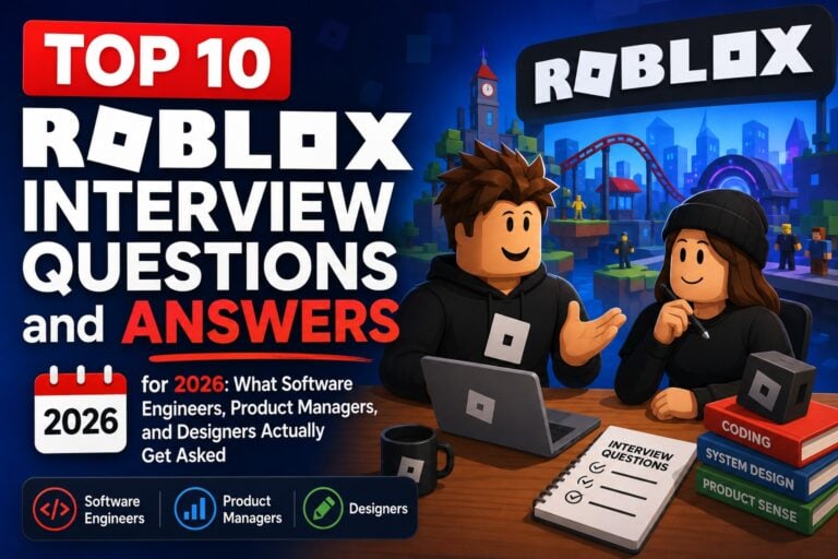 Top 10 Roblox Interview Questions and Answers for 2026: What Software Engineers, Product Managers, and Designers Actually Get Asked
