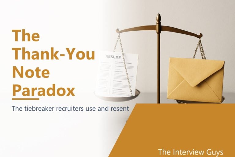 The Thank-You Note Paradox: 68% of Recruiters Weigh It, Only 24% of Candidates Send It