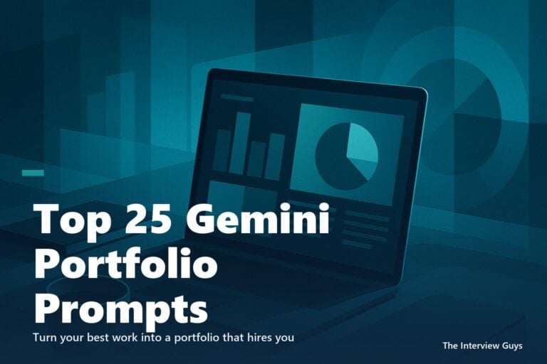 Top 25 Gemini Portfolio Prompts That Get You Hired: For Case Studies, Websites, and Bios