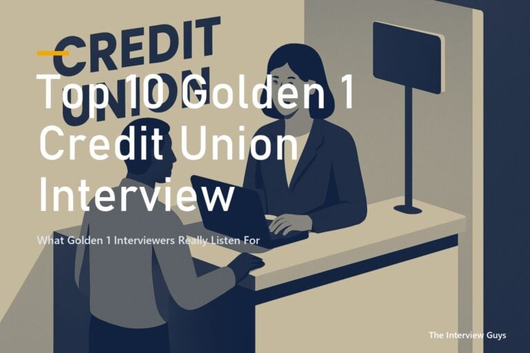 Top 10 Golden 1 Credit Union Interview Questions and Answers for 2026: Member Service Reps, Call Center, Loan Processors and Branch Managers