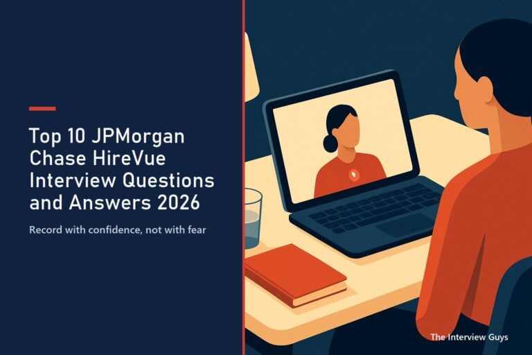 Top 10 JPMorgan Chase HireVue Interview Questions and Answers 2026: Beat the One-Way Video Screen With Confidence