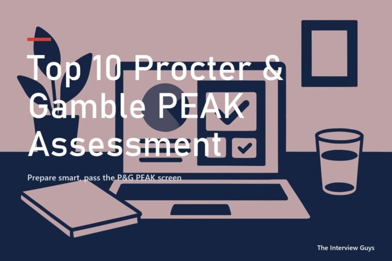 Top 10 Procter & Gamble PEAK Assessment Interview Questions and Answers 2026: Beat the Screen and Get to the Human Round
