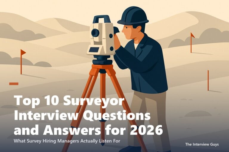 Top 10 Surveyor Interview Questions and Answers for 2026: Land, Construction, Geomatics, and Licensed PLS/RPLS Roles