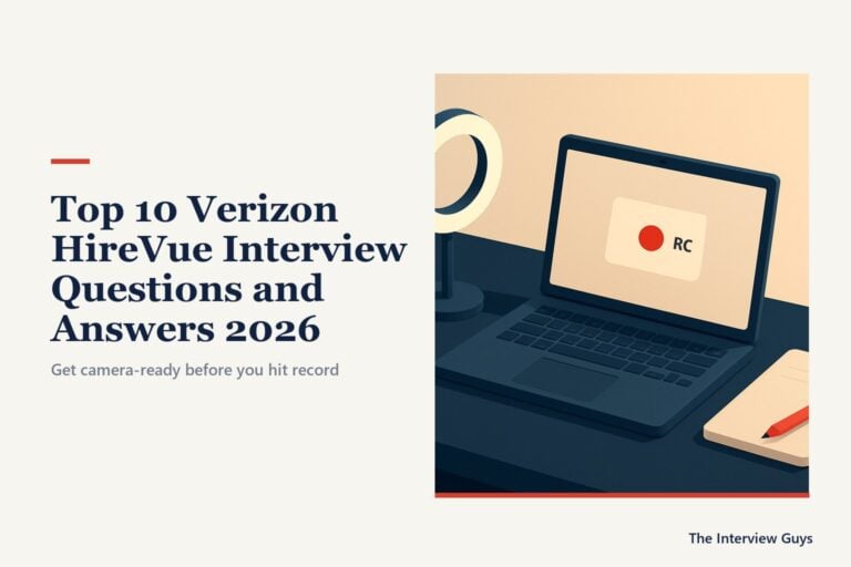 Top 10 Verizon HireVue Interview Questions and Answers 2026: Beat the Video Screen and Written Assessment With Confidence