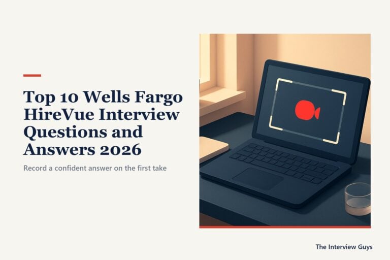 Top 10 Wells Fargo HireVue Interview Questions and Answers 2026: Beat the One-Way Video Screen With Confidence