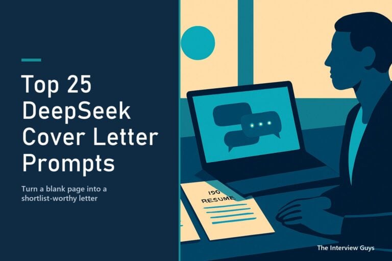 Top 25 DeepSeek Cover Letter Prompts That Get You Hired: For Research, Drafting, and Polish