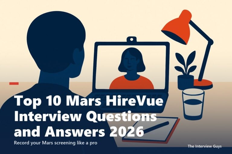 Top 10 Mars HireVue Interview Questions and Answers 2026: Beat the One-Way Video Screen With Confidence